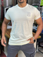 Men Short Sleeve Knitting T-shirts