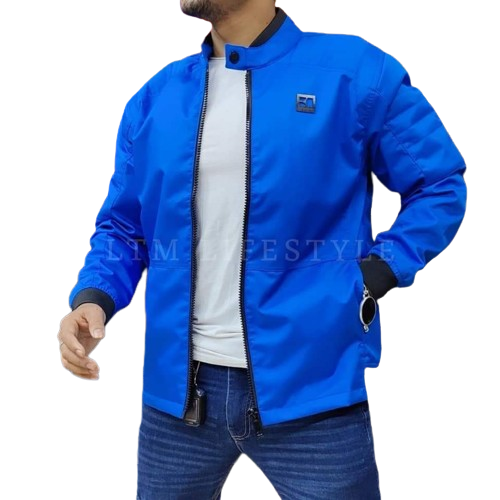 Men Solid Bomber Jacket