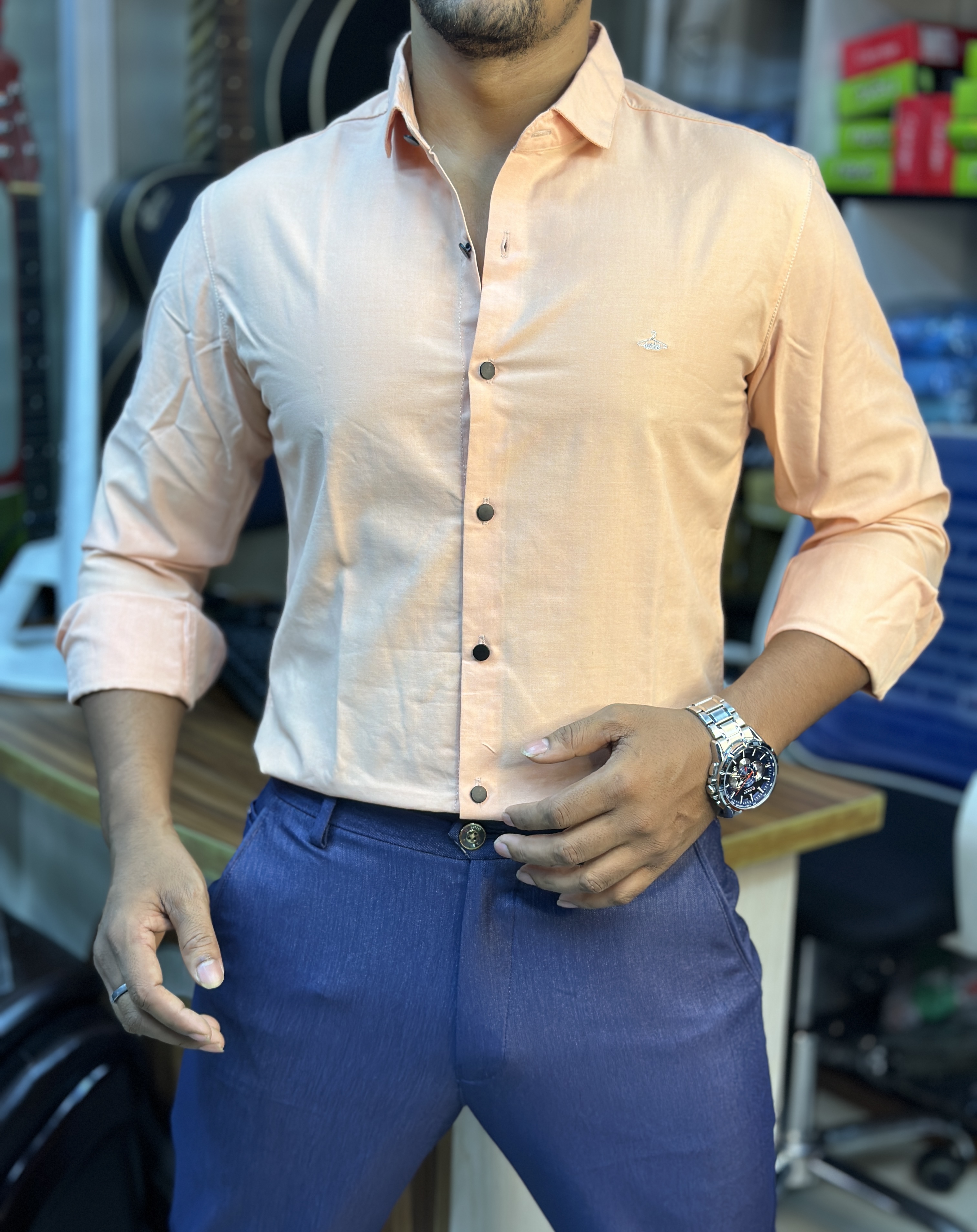 Premium Solid Color Casual Shirt