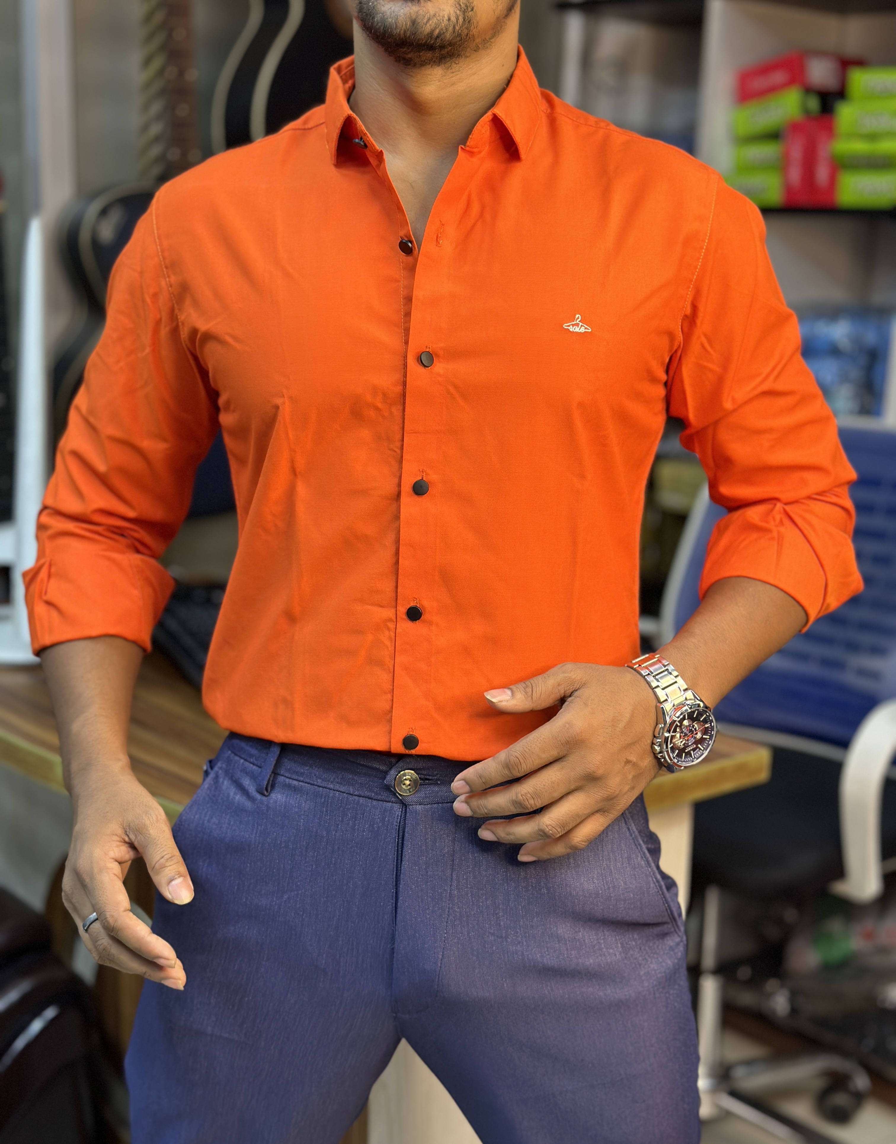 Premium Solid Color Casual Shirt